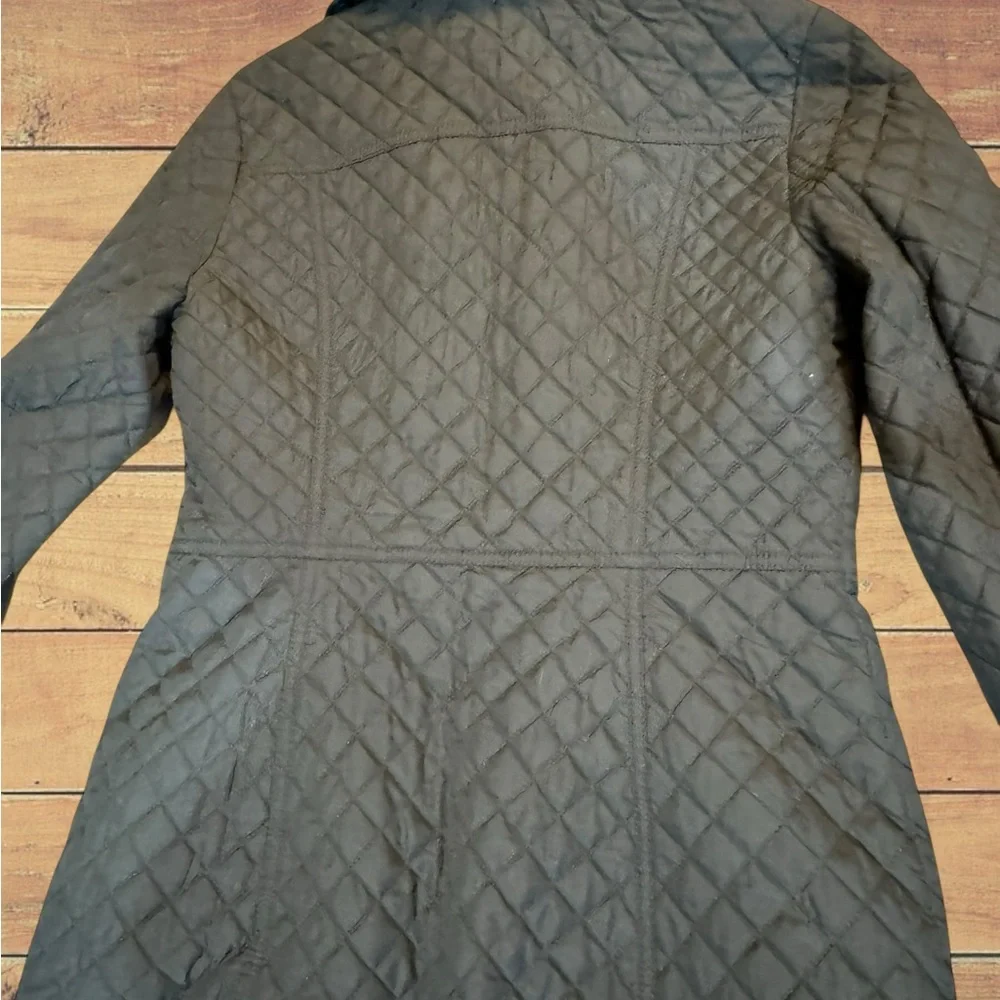 Michael Kors Women's Thin Diamond Quilted Spring Jacket With Gold Accents SizeXS - Picture 12 of 14